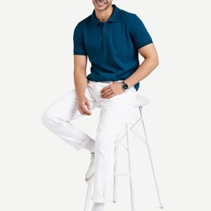 amazon brand symbol men's cotton rich solid polo tshirt | collar tshirts | half sleeves | plain regular fit (available in plus size and combo pack of 2)