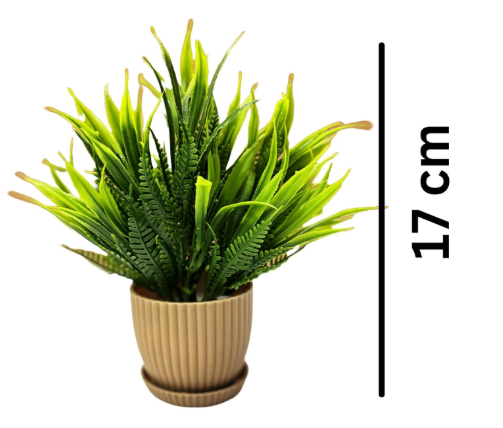 dekorly 6 packs fake plants small, mini artificial plants indoor for home farmhouse bathroom shelf décor (height : 17cm, chocolate) plastic